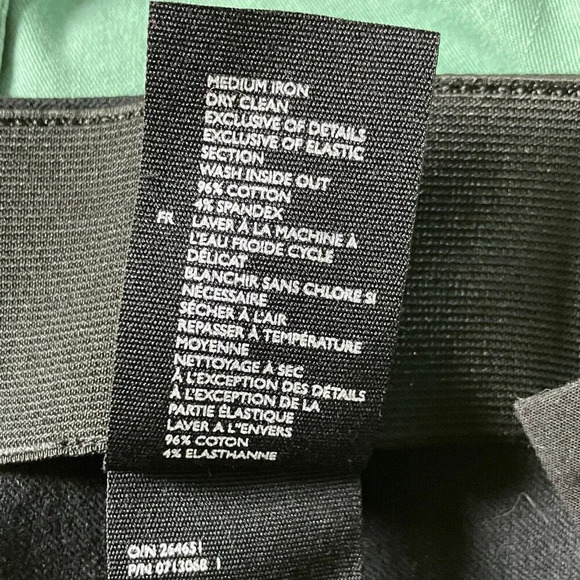 COS Black Cropped Cigarette Stretch Pants Neutral Contemporary Womens 10 - Picture 7 of 8